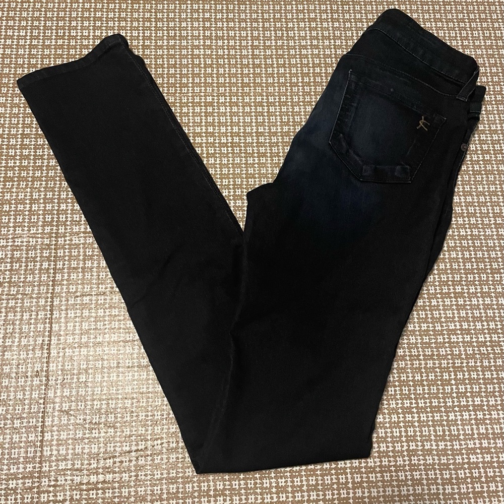 David Kahn Los Angeles PowerStretch Jeans Dark Blue 
Size 26 USA Made EUC